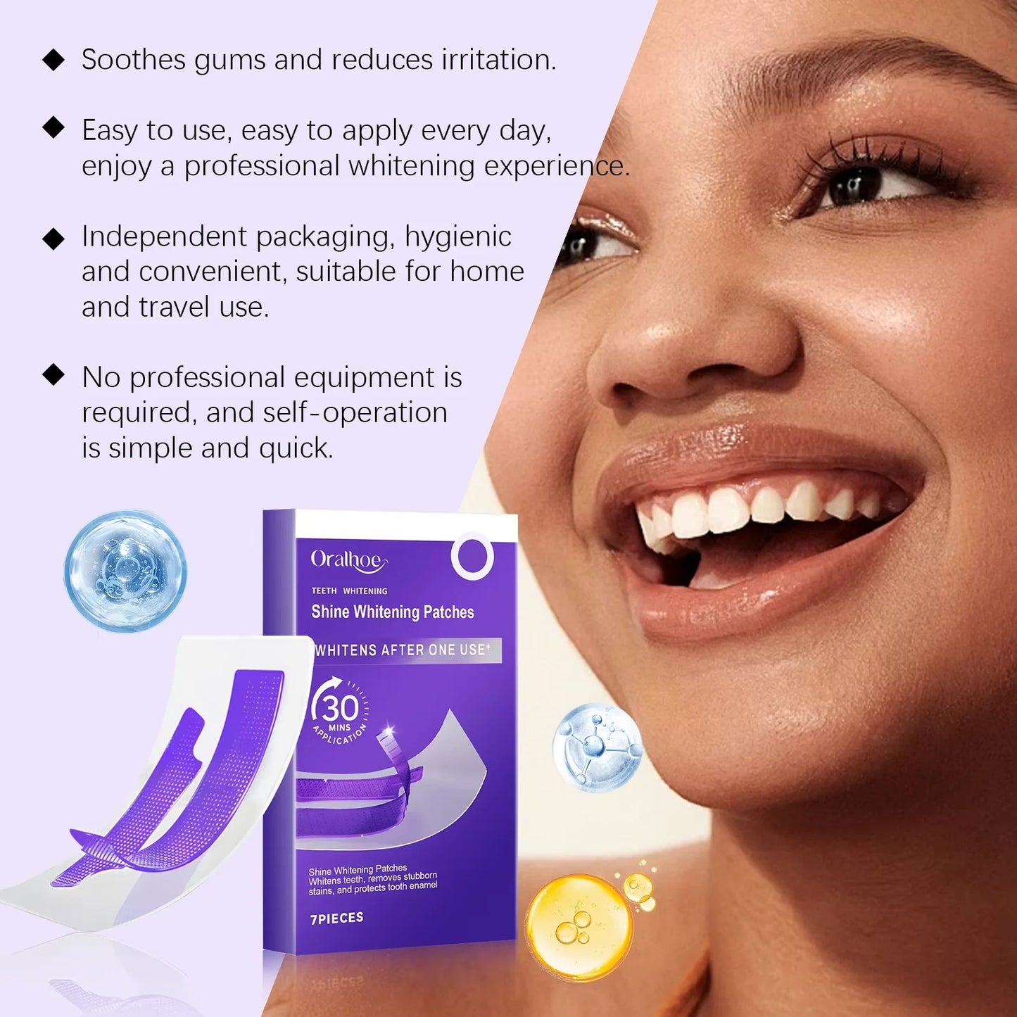 Purple Teeth Whitening Strips